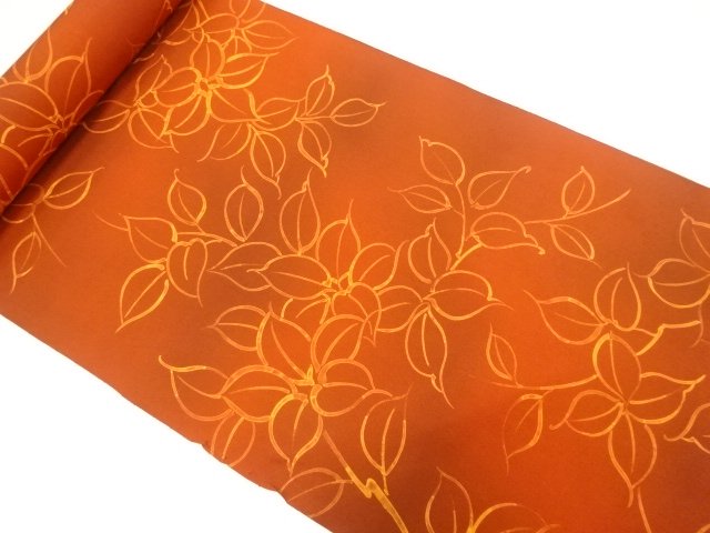 JAPANESE KIMONO / ANTIQUE BRANCH FLOWER PATTERN BOLT FOR HAORI